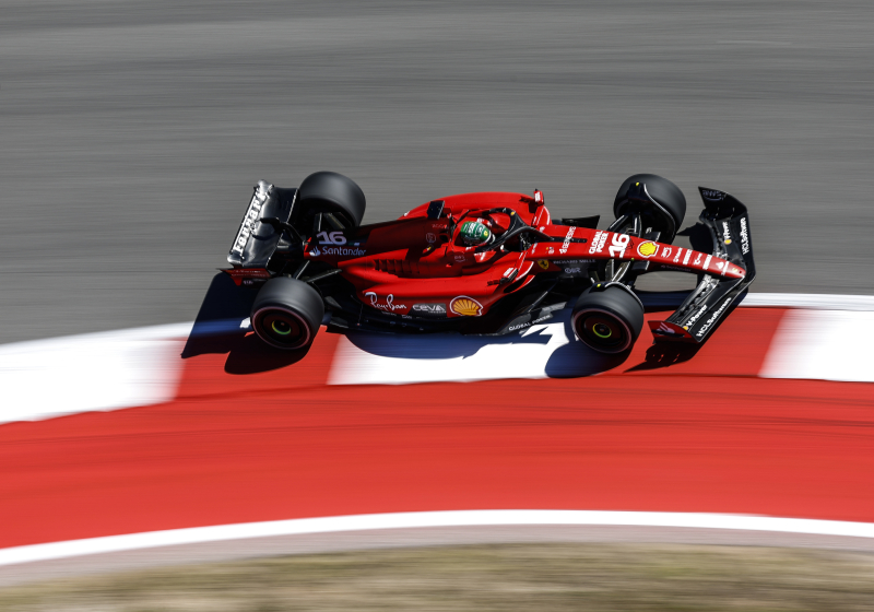Leclerc pakt pole na zinderende kwalificatie in Austin, teleurstelling voor Verstappen