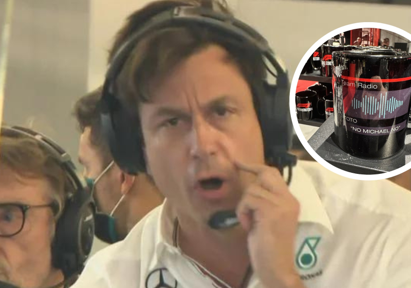 Fan OUTRAGE as 'No Michael No' mug on sale at F1 Exhibition