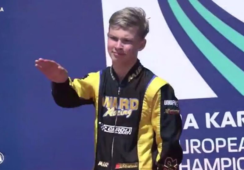 Disgraced 'Nazi salute' karter accused of "wreckless gesture" as Italian licence withdrawn