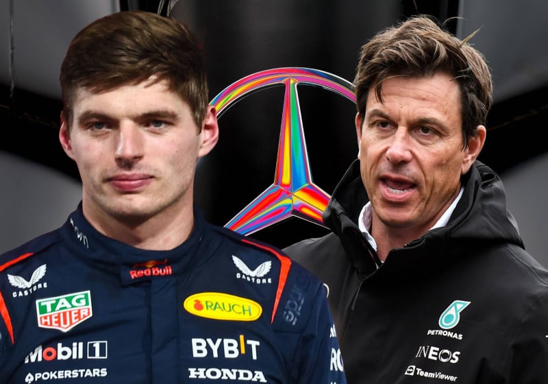 Max Verstappen and Toto Wolff for social