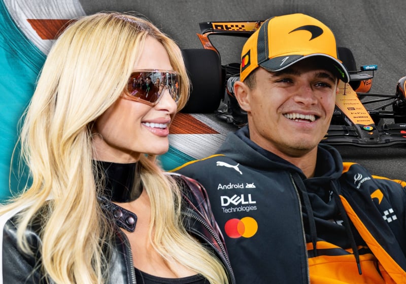 Paris Hilton charmed by F1 champion Lando Norris after Miami appearance