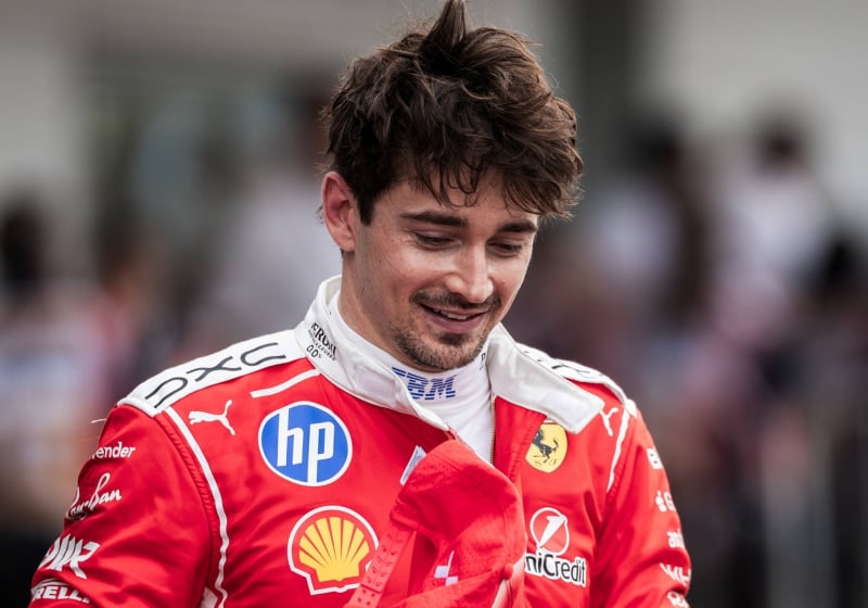 Charles Leclerc's new $20m yacht christened in lavish ceremony