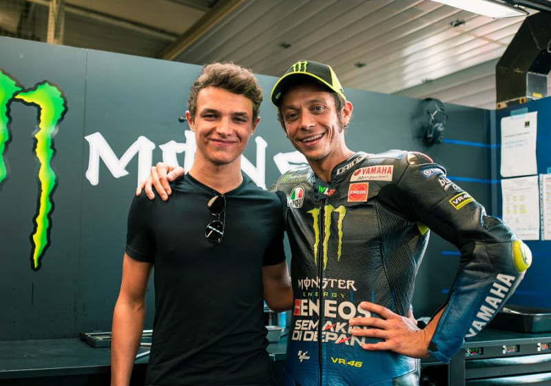 Norris' "special goodbye" for MotoGP hero Rossi