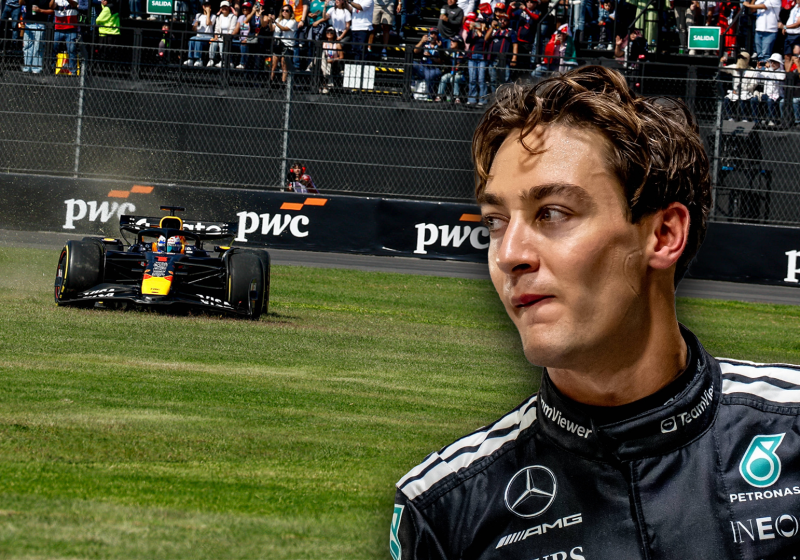 Russell, Verstappen, socials