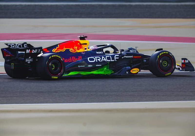 Red Bull, Bahrain, test, flow vis 