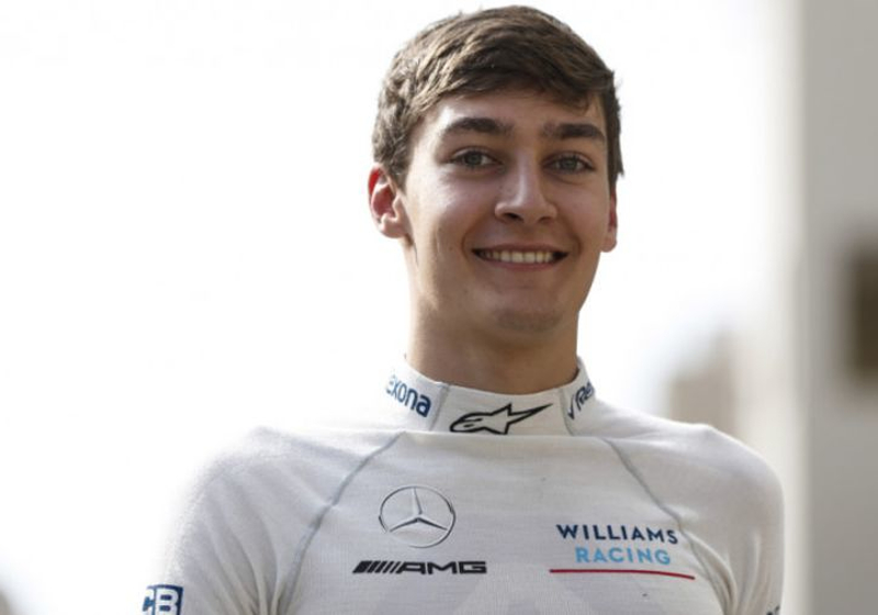 Russell 'very positive' after first Williams outing