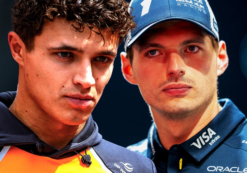 Lando Norris and Max Verstappen