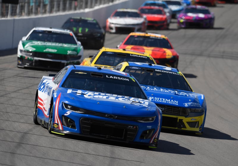 An image of the NASCAR Cup Series race at Gateway in 2024
