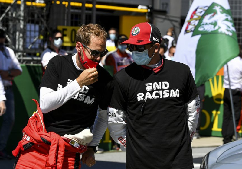Raikkonen ties Barrichello record, Vettel celebrates milestone