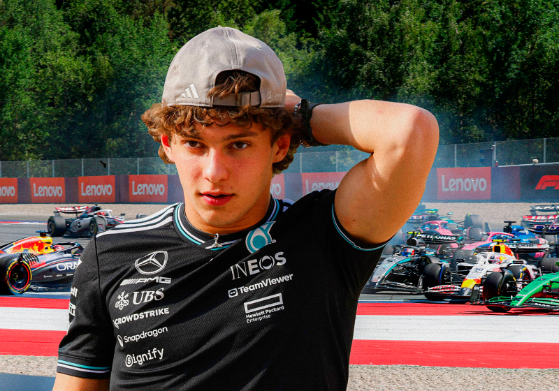 Verstappen, Antonelli, socials
