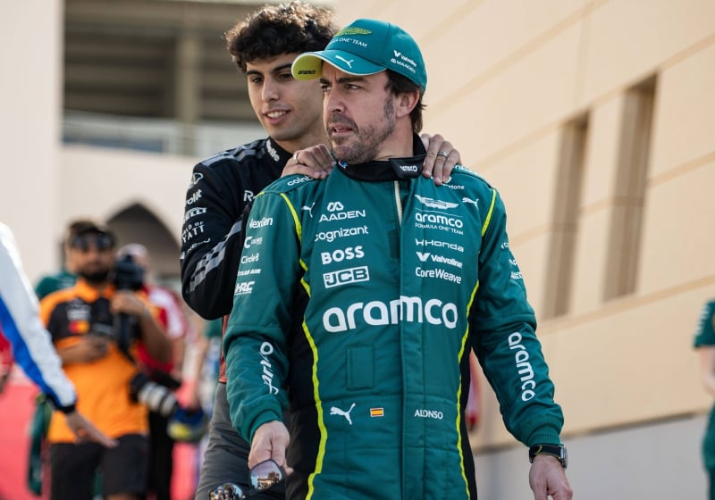 Gabriel Bortoleto, Fernando Alonso, Audi, Aston Martin, Bahrain, 2026