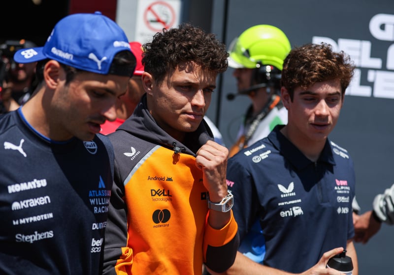 Franco Colapinto, Lando Norris, Carlos Sainz