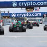 LEGO F1 race descends into chaos as cars get STUCK in gravel at Silverstone