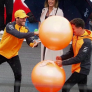 F1 LIVE - In your face Lando! Norris gets whacked with spacehopper by Ricciardo