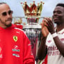 F1 legend Lewis Hamilton celebrates Arsenal Premier League title win