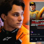 Piastri deelt GPFans-post op Instagram: 'McLaren verkiest Norris boven Piastri'