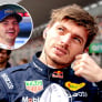 Max Verstappen at scene of Japanese GP media pen damage